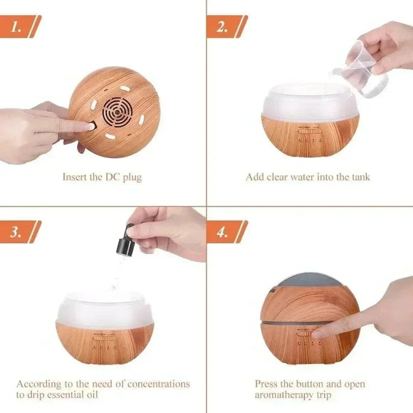 150ML Essential Oil Diffuser Mini Aromatherapy Humidifier Room Fragrance - Picture 5 of 8
